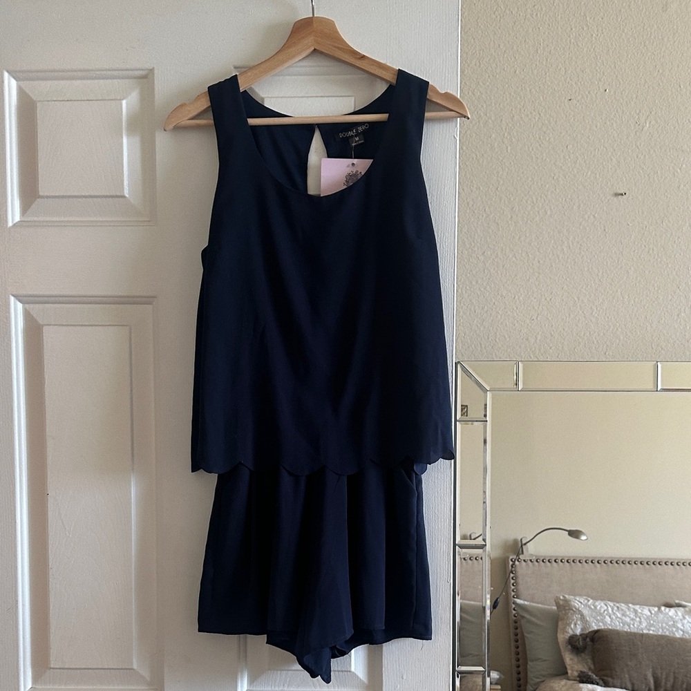 Navy Sleeveless Romper